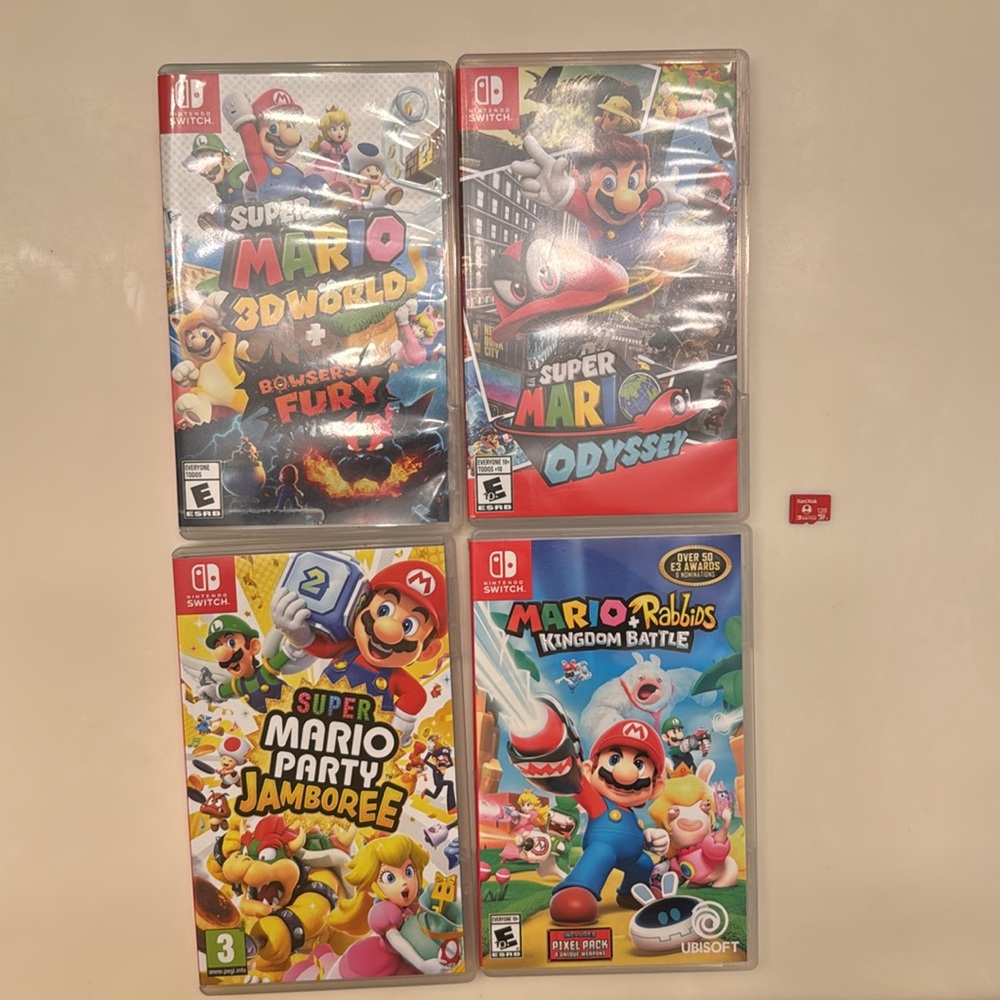 Nintendo Switch Lite in Box Mario Micro SD Card Bundle - Picture 8 of 16